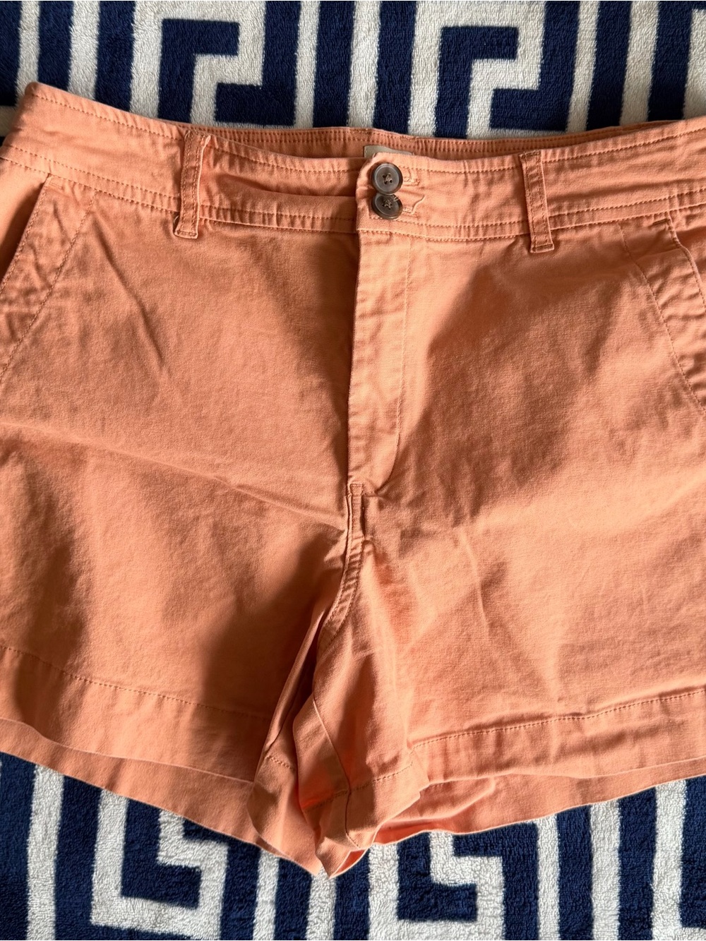 a new day Peach High-Rise Cotton Shorts